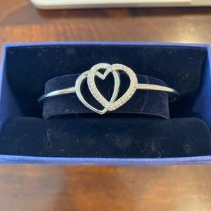Swarovski Heart Bangle